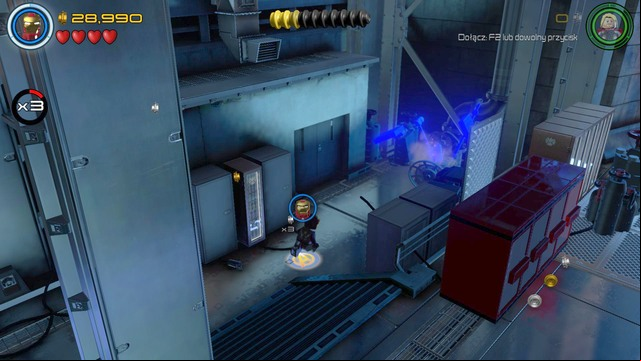 After dropping the golden container on Lokis head walk to that place and you will find yourself in the location shown on the picture - Minikits - A Loki Entrance - secrets - LEGO Marvels Avengers - Game Guide and Walkthrough
