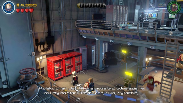 As in the previous case, in order to get the red brick you must accept the quest from the Collector - Stan Lee / Red brick - A Loki Entrance - secrets - LEGO Marvels Avengers - Game Guide and Walkthrough