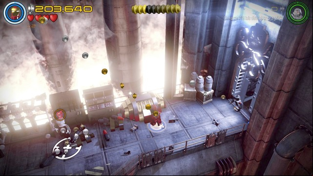 You can obtain the fourth Minikit in the place shown on the picture - Minikits - Rail Hydra - secrets - LEGO Marvels Avengers - Game Guide and Walkthrough