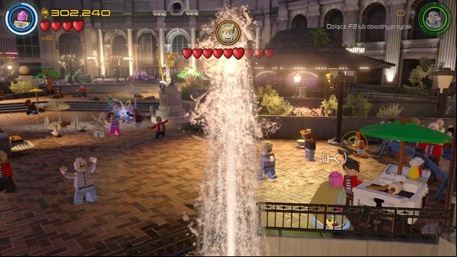 Go to the right side after accepting the mission - Stan Lee / Red brick - Shakespeare in the Park - secrets - LEGO Marvels Avengers - Game Guide and Walkthrough