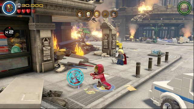 You will receive fourth Minikit after destroying three silver LEGO objects - Minikits - Avengers Assemble - secrets - LEGO Marvels Avengers - Game Guide and Walkthrough