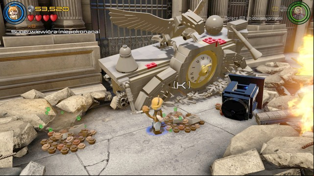 Switch character to Squirrel Girl after walking as Vision to the other side and dig up two monuments from the ground - Minikits - Avengers Assemble - secrets - LEGO Marvels Avengers - Game Guide and Walkthrough