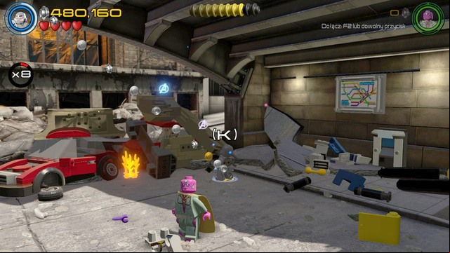 Stan Lee will be imprisoned in the car under the bridge - Stan Lee / Red brick - Avengers Assemble - secrets - LEGO Marvels Avengers - Game Guide and Walkthrough