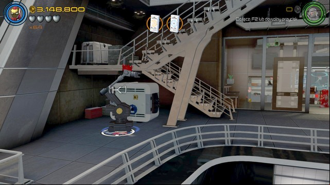 Drive as the robot to the safe shown on the picture - Characters - No Strings On Me - secrets - LEGO Marvels Avengers - Game Guide and Walkthrough