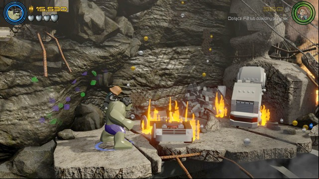 Destroy the damaged vehicle on the right side and you will gain access to the character token - Klaue Henchman - Characters - Rise of Ultron - secrets - LEGO Marvels Avengers - Game Guide and Walkthrough
