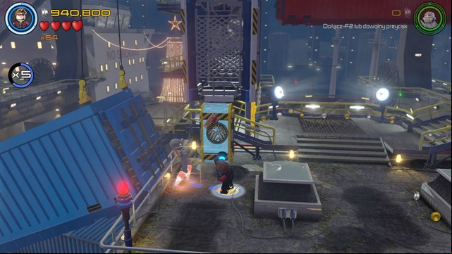 Once you reach the next section, walk towards the silver cover shown on the picture and break it using Hawkeye - Minikits - Ready, A.I.M., Fire - secrets - LEGO Marvels Avengers - Game Guide and Walkthrough