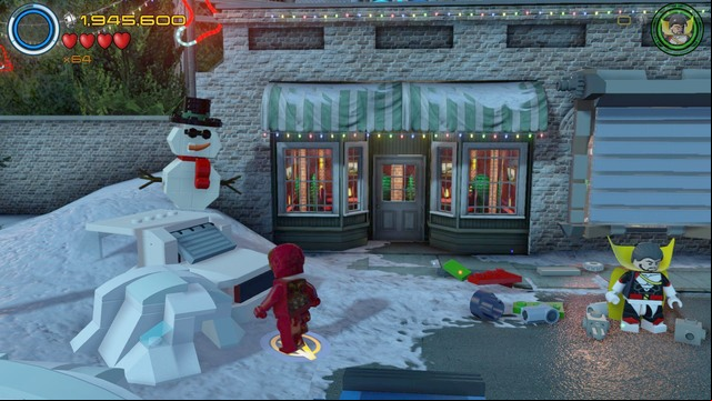 Walk towards the visible car on the left side of the location and destroy the LEGO objects - Stan Lee / Red brick - Ready, A.I.M., Fire - secrets - LEGO Marvels Avengers - Game Guide and Walkthrough