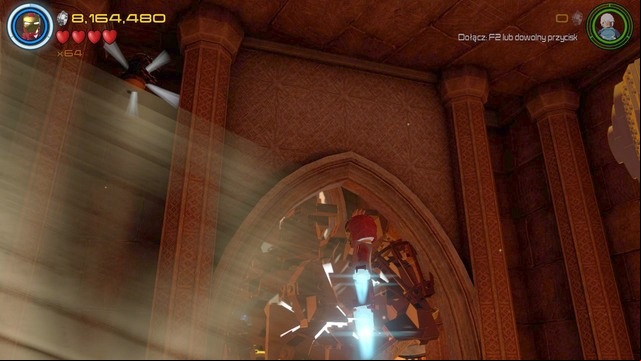 After reaching another blocked age go airborne as any character and look to the left - Minikits - Lost in the Aether - secrets - LEGO Marvels Avengers - Game Guide and Walkthrough
