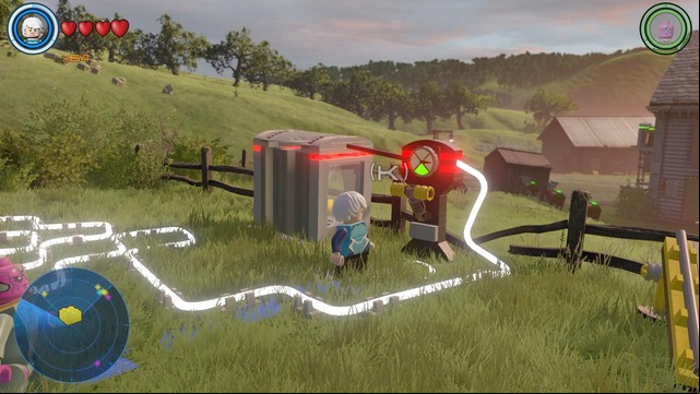 Walk towards the second lever after activating the first one - Golden bricks - Bartons Farm - secrets - LEGO Marvels Avengers - Game Guide and Walkthrough