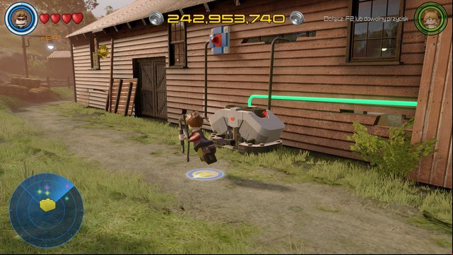 Behind the barn you will find a locked container in which there is another golden brick - Golden bricks - Bartons Farm - secrets - LEGO Marvels Avengers - Game Guide and Walkthrough