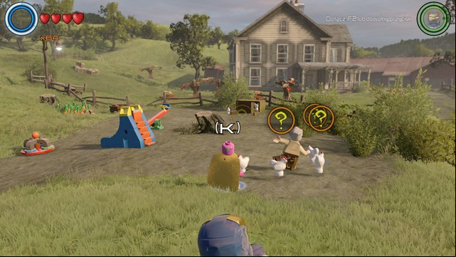 Stan Lee is in the middle of the farm - Stan Lee / Races - Bartons Farm - secrets - LEGO Marvels Avengers - Game Guide and Walkthrough