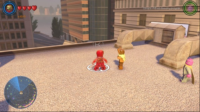 While in the financial district, near the main road you can find a building on which Cloud 9 is standing - Side missions - North Manhattan - secrets - LEGO Marvels Avengers - Game Guide and Walkthrough
