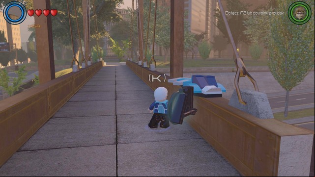 On the bridge above the road you will find platforms for Quicksilver on both sides - Golden bricks - North Manhattan - secrets - LEGO Marvels Avengers - Game Guide and Walkthrough