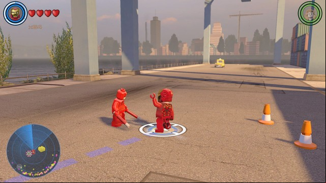 Go to the port in eastern Manhattan and speak with Daredevil to receive a mission - Side missions - Central Manhattan - secrets - LEGO Marvels Avengers - Game Guide and Walkthrough