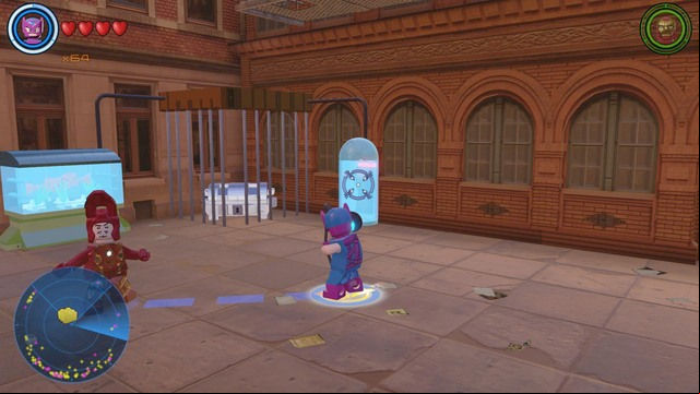 Another golden brick is between the buildings, in the central part - Golden bricks - Central Manhattan - secrets - LEGO Marvels Avengers - Game Guide and Walkthrough
