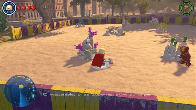 In Central Park you will find a sandbox on which there are sand castles - Golden bricks - Central Manhattan - secrets - LEGO Marvels Avengers - Game Guide and Walkthrough