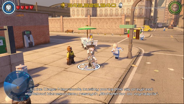 In the central part of southern Manhattan you will find Luke who will have a mission for you - Side missions - Southern Manhattan - secrets - LEGO Marvels Avengers - Game Guide and Walkthrough