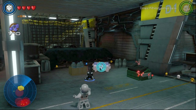 Another golden brick is hidden in the silver container shown on the picture - Golden bricks - S.H.I.E.L.D. Helicarrier - secrets - LEGO Marvels Avengers - Game Guide and Walkthrough