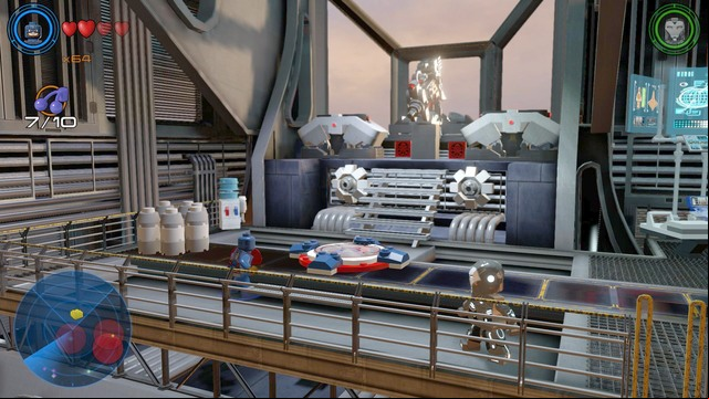 Another golden brick was placed in the container near the trophy room - Golden bricks - S.H.I.E.L.D. Helicarrier - secrets - LEGO Marvels Avengers - Game Guide and Walkthrough