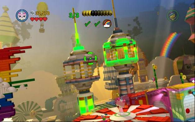 Build the final fragment of the boat as Uni-Kitty - Escape from Cloud Cuckoo Land - The story mode - The LEGO Movie Videogame - Game Guide and Walkthrough