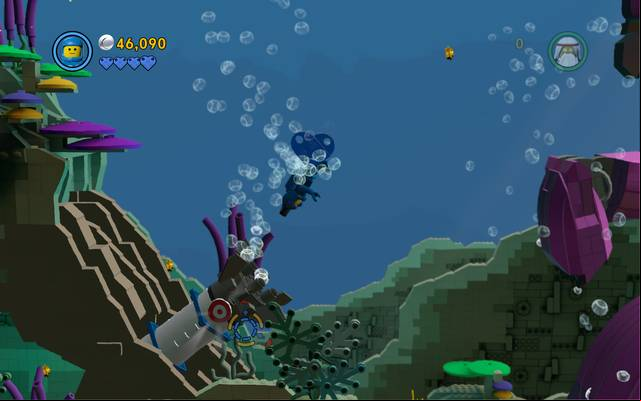 Shoot at the torpedo - The Depths - The story mode - The LEGO Movie Videogame - Game Guide and Walkthrough