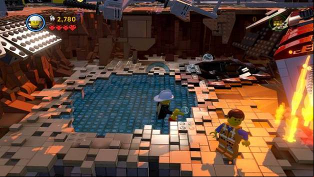 Fill the fire extinguishers - Return from Reality - The story mode - The LEGO Movie Videogame - Game Guide and Walkthrough