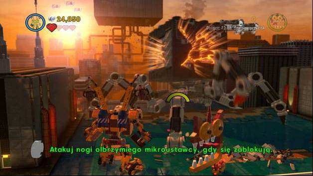 Destroy the robot's legs - The Final Showdown - The story mode - The LEGO Movie Videogame - Game Guide and Walkthrough