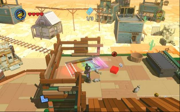 A brick on the roof - Old West - Side Missions - Red Bricks - The LEGO Movie Videogame - Game Guide and Walkthrough