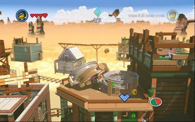 The first instruction page - Old West - Side Missions - Red Bricks - The LEGO Movie Videogame - Game Guide and Walkthrough