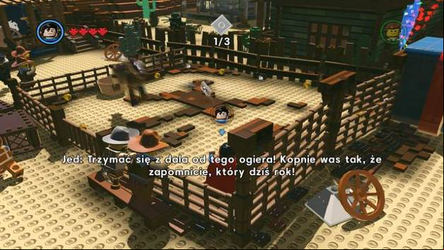 The second instruction page - Old West - Side Missions - Red Bricks - The LEGO Movie Videogame - Game Guide and Walkthrough