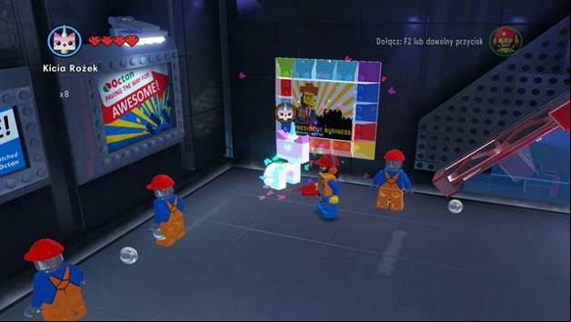 The second dance pad - The Octan Tower - Side Missions - Red Bricks - The LEGO Movie Videogame - Game Guide and Walkthrough