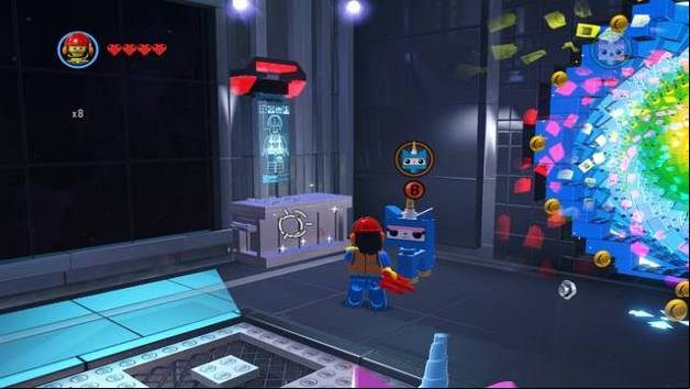 The first sign - The Octan Tower - Side Missions - Red Bricks - The LEGO Movie Videogame - Game Guide and Walkthrough