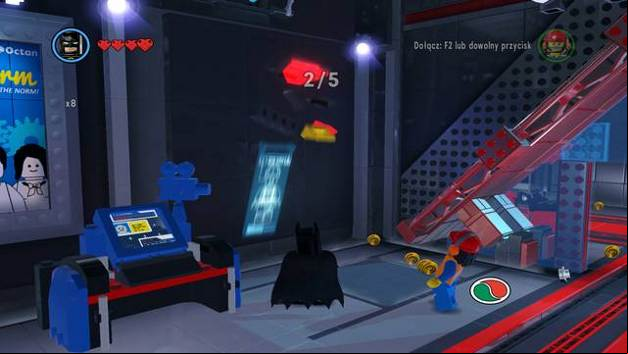 The second sign - The Octan Tower - Side Missions - Red Bricks - The LEGO Movie Videogame - Game Guide and Walkthrough
