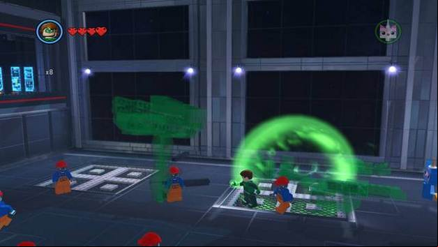 The hammer made of green brick - The Octan Tower - Side Missions - Red Bricks - The LEGO Movie Videogame - Game Guide and Walkthrough