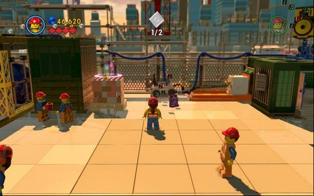 Disco pants - Bricksburg construction - Golden manuals and pants - The LEGO Movie Videogame - Game Guide and Walkthrough