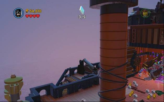 Destroy the cannons to get the manual page 2 - Infiltrate the Octan Tower - Golden manuals and pants - The LEGO Movie Videogame - Game Guide and Walkthrough