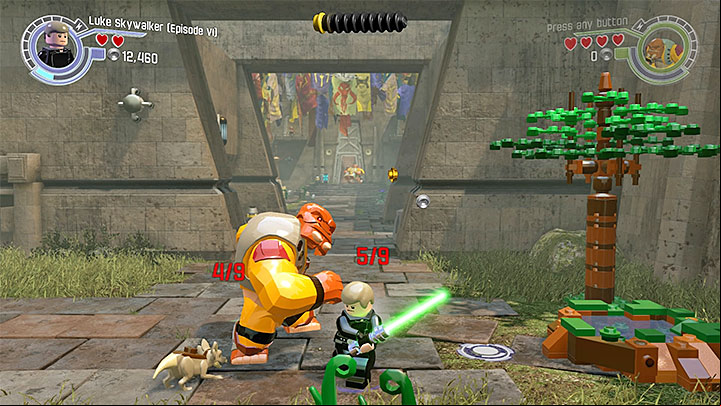 Example group of creatures - Chapter 5 - Mazs Castle | Minikits and red bricks - Minikits and red LEGO bricks - LEGO Star Wars: The Force Awakens Game Guide
