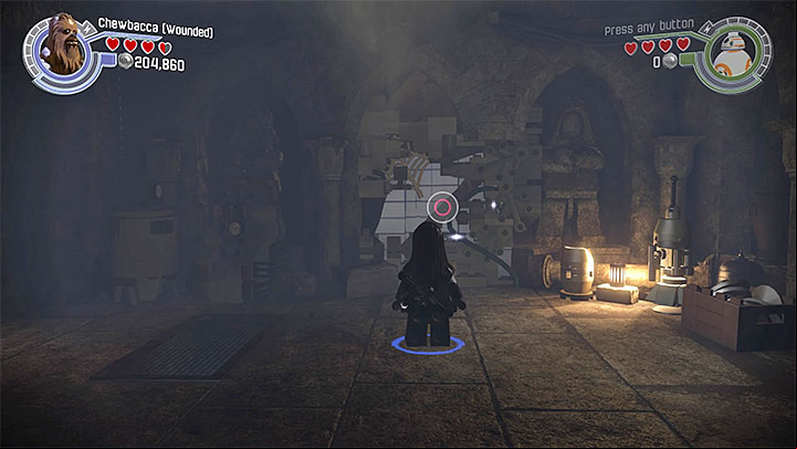 Special requirements: a character that can destroy silver objects (e - Chapter 5 - Mazs Castle | Minikits and red bricks - Minikits and red LEGO bricks - LEGO Star Wars: The Force Awakens Game Guide