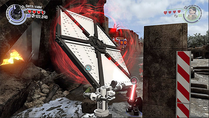 Special requirements: a character that uses the Force (e - Chapter 6 - Battle of Takodana | Minikits and red bricks - Minikits and red LEGO bricks - LEGO Star Wars: The Force Awakens Game Guide