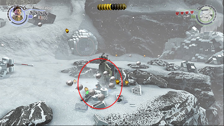Special requirements: none - Chapter 8 - Starkiller Sabotage | Minikits and red bricks - Minikits and red LEGO bricks - LEGO Star Wars: The Force Awakens Game Guide