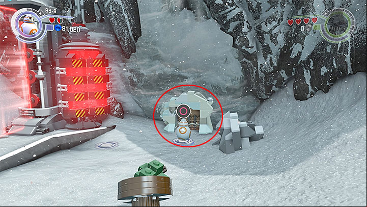 Special requirements: a character that can use small hatches (e - Chapter 8 - Starkiller Sabotage | Minikits and red bricks - Minikits and red LEGO bricks - LEGO Star Wars: The Force Awakens Game Guide