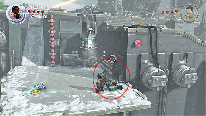 You can build the second flag posts a bit to the right, i - Chapter 8 - Starkiller Sabotage | Minikits and red bricks - Minikits and red LEGO bricks - LEGO Star Wars: The Force Awakens Game Guide