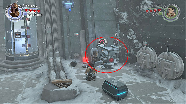 You can build the last mast after you blow up the age with the force field and after you deal with the troopers that were sitting by the fire - Chapter 8 - Starkiller Sabotage | Minikits and red bricks - Minikits and red LEGO bricks - LEGO Star Wars: The Force Awakens Game Guide
