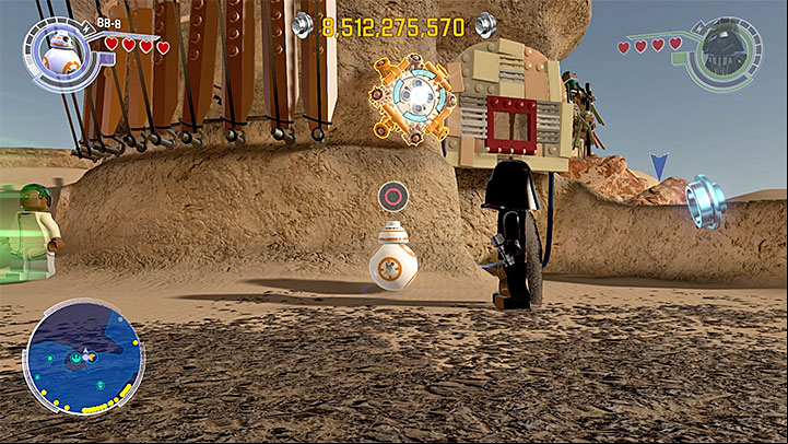 First, build a socket for BB-8 - Jakku collectibles & minor missions map - Maps - LEGO Star Wars: The Force Awakens Game Guide
