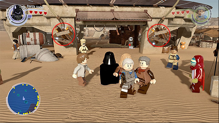 This one is the best-hidden brick - Jakku collectibles & minor missions map - Maps - LEGO Star Wars: The Force Awakens Game Guide