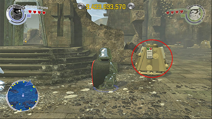 To obtain this brick, you have to find five objects that you can smash, in different parts of the island - Takodana collectibles & minor missions map - Maps - LEGO Star Wars: The Force Awakens Game Guide