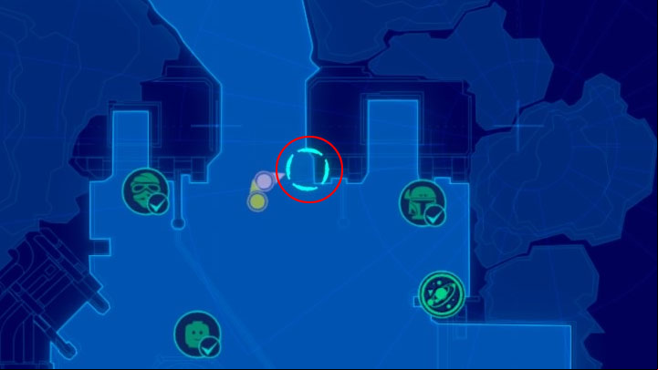 This is one of the best hidden blocks especially that it is even harder to get to it due to a bug - Starkiller Base collectibles & minor missions map - Maps - LEGO Star Wars: The Force Awakens Game Guide
