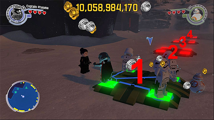 Its nest to select Captain Phasma for this quest - Starkiller Base collectibles & minor missions map - Maps - LEGO Star Wars: The Force Awakens Game Guide