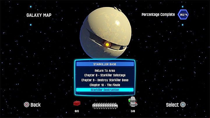 Open your Galaxy map, select Starkiller Base and select the bonus stage (see screenshot) - Bonus Mission - Starkiller Destruction | Walkthrough - Side missions - LEGO Star Wars: The Force Awakens Game Guide