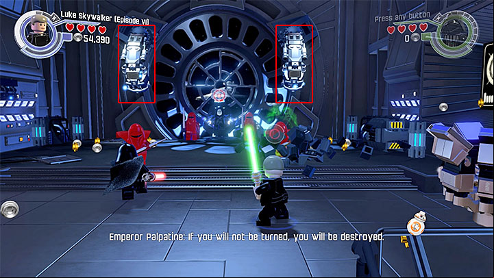 In this part of the prologue the playable characters are Luke Skywalker and Darth Vader - Prologue - The Battle of Endor | Walkthrough - Story Mode - LEGO Star Wars: The Force Awakens Game Guide